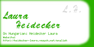 laura heidecker business card
